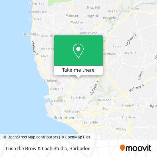 Lush the Brow & Lash Studio map