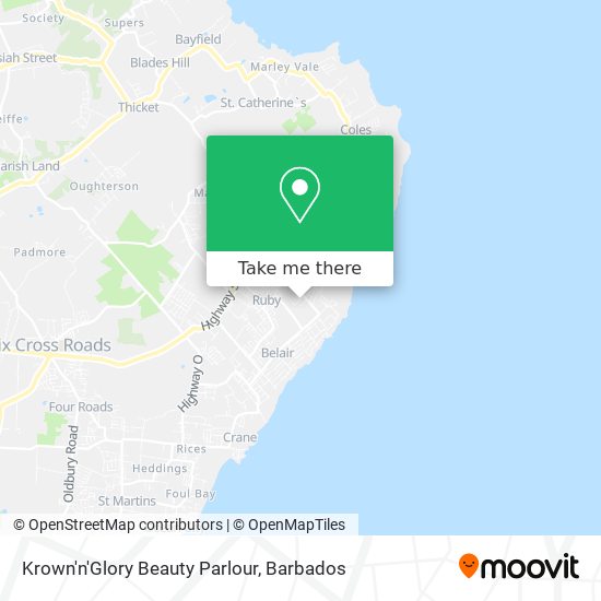 Krown'n'Glory Beauty Parlour map