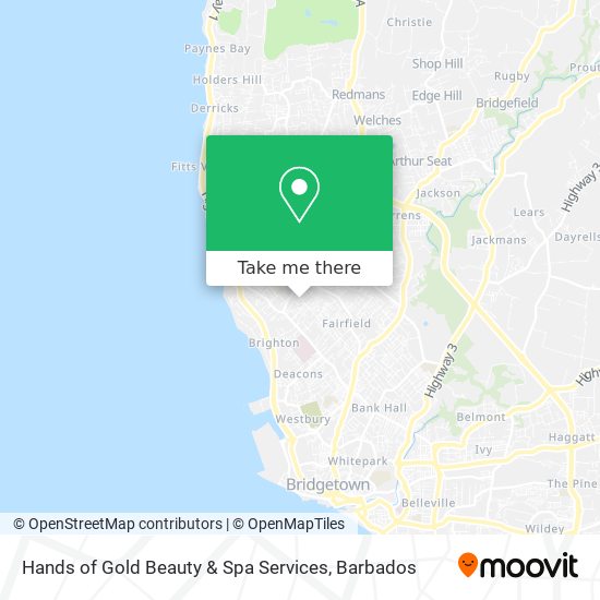 Hands of Gold Beauty & Spa Services map