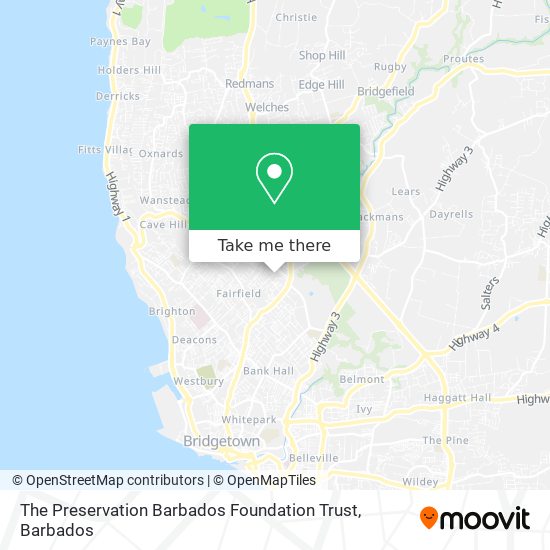 The Preservation Barbados Foundation Trust map