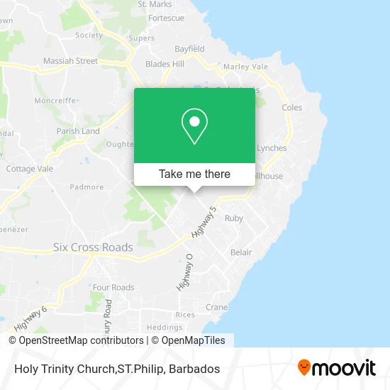 Holy Trinity Church,ST.Philip map