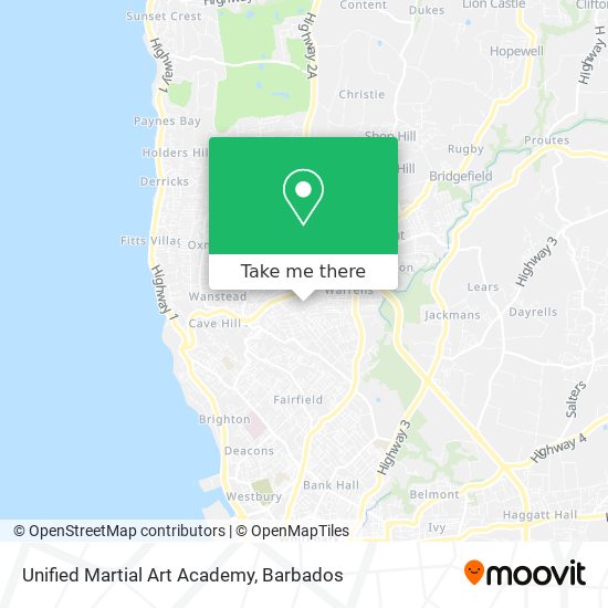 Unified Martial Art Academy map