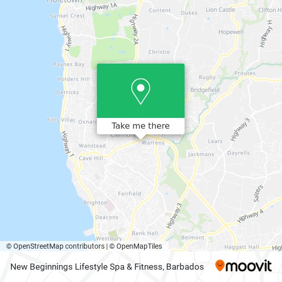 New Beginnings Lifestyle Spa & Fitness map