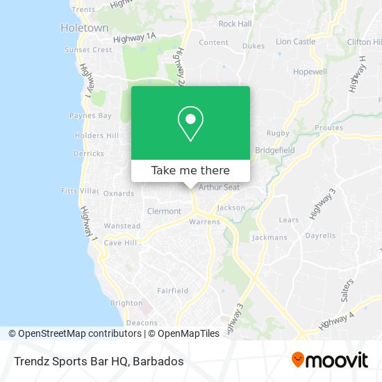 Trendz Sports Bar HQ map