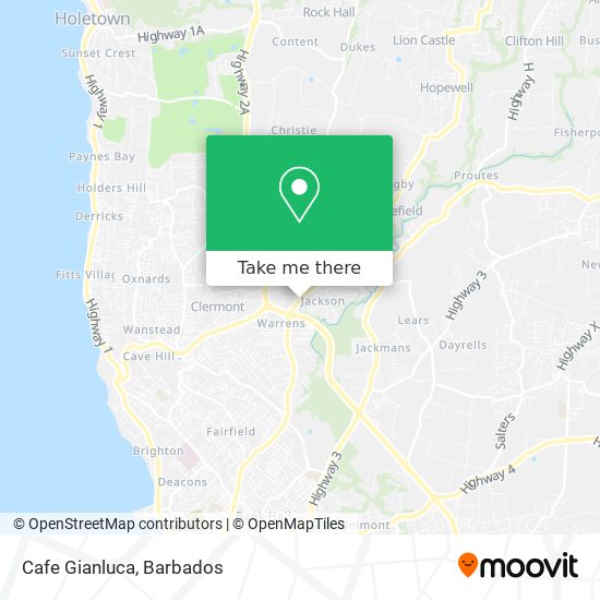 Cafe Gianluca map