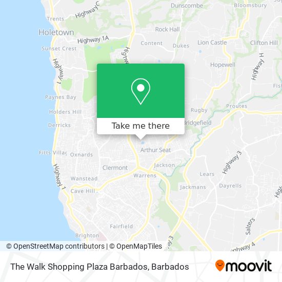 The Walk Shopping Plaza Barbados map