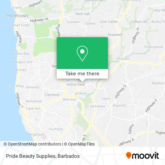 Pride Beauty Supplies map