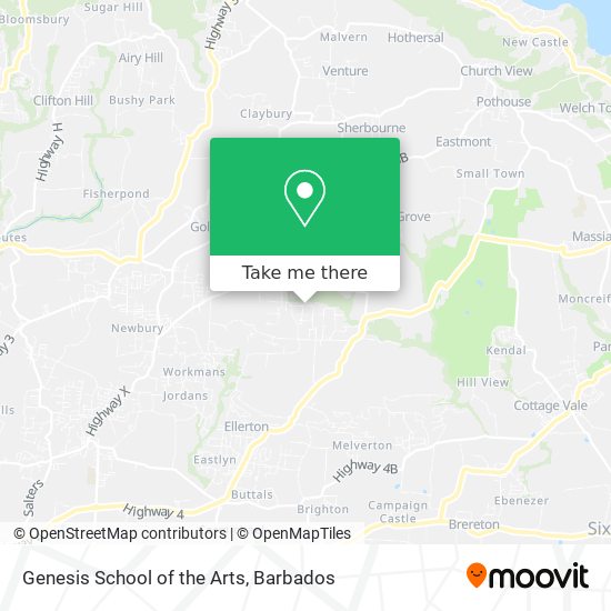 Genesis School of the Arts map