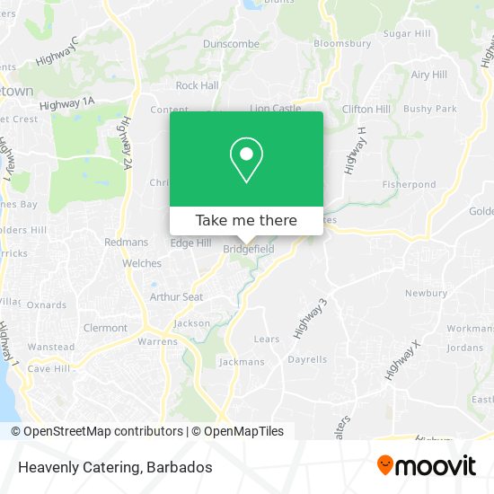 Heavenly Catering map