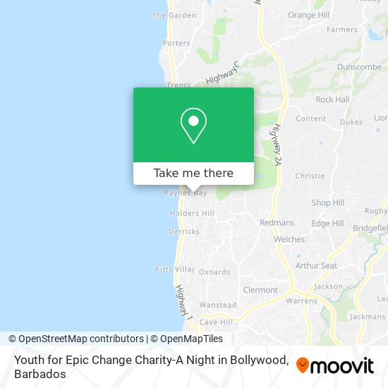 Youth for Epic Change Charity-A Night in Bollywood map
