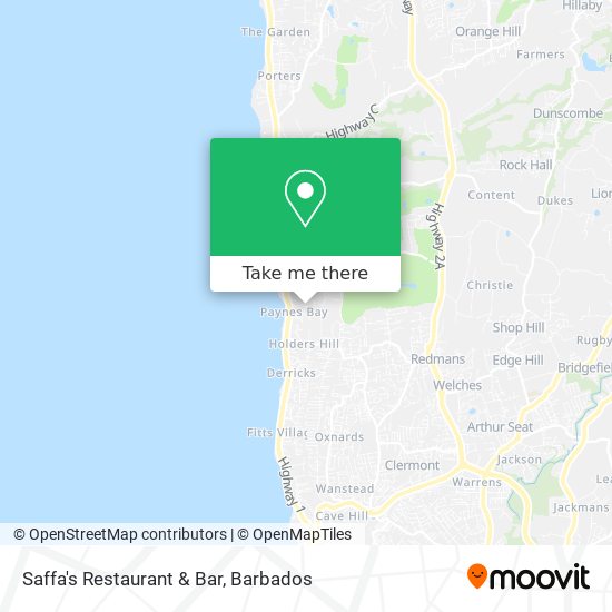 Saffa's Restaurant & Bar map