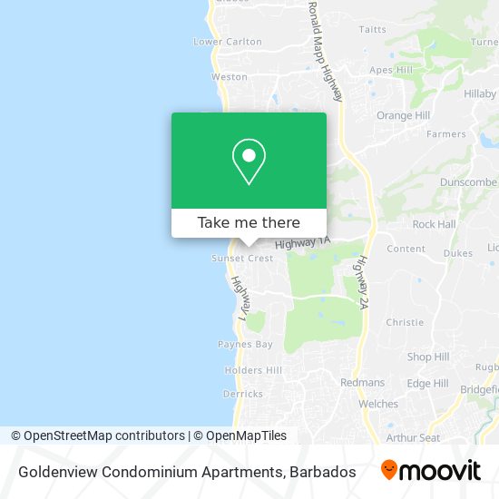 Goldenview Condominium Apartments map