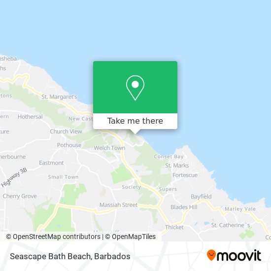 Seascape Bath Beach map
