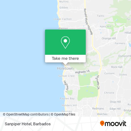 Sanpiper Hotel map