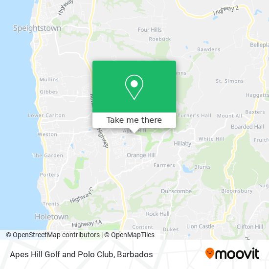 Apes Hill Golf and Polo Club map