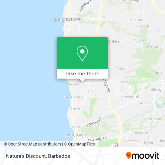Nature's Discount map
