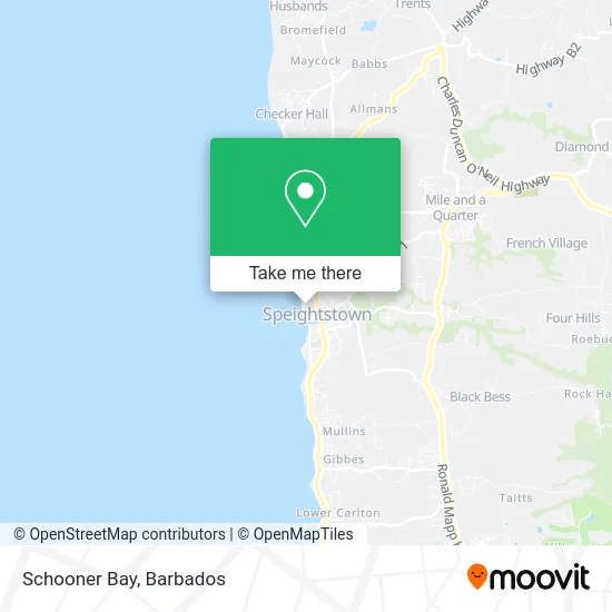 Schooner Bay map