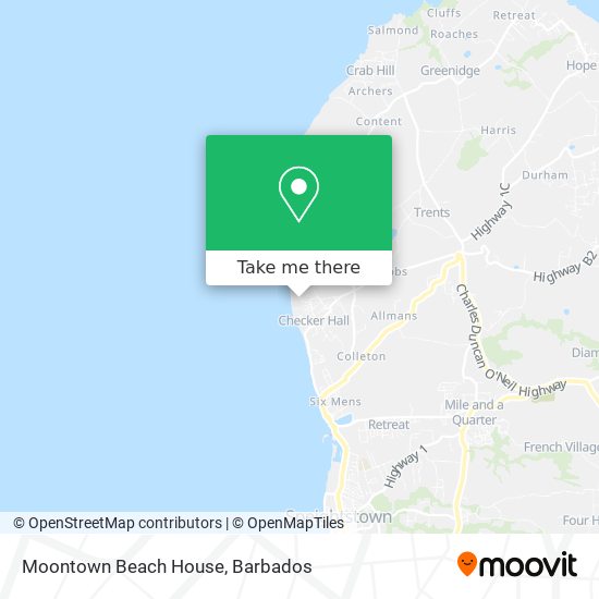 Moontown Beach House map