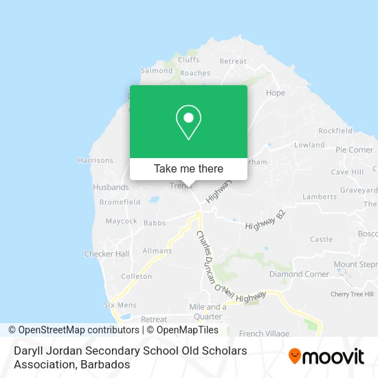 Daryll Jordan Secondary School Old Scholars Association map