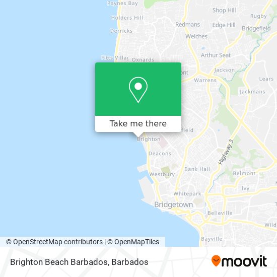 Brighton Beach Barbados map