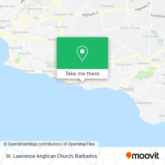 St. Lawrence Anglican Church map
