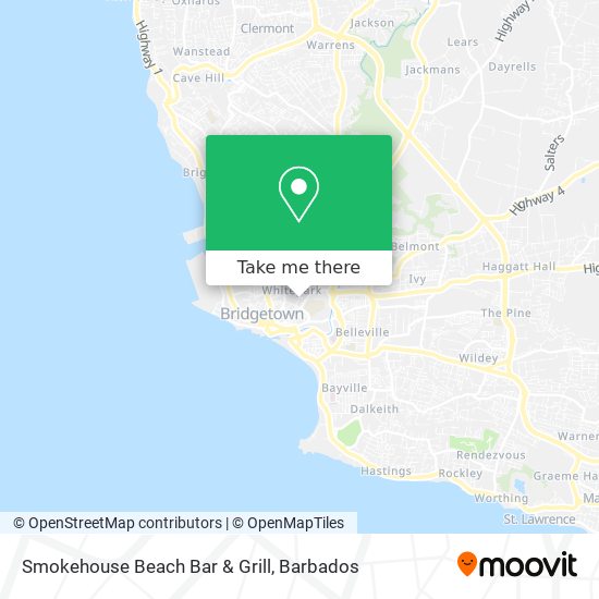 Smokehouse Beach Bar & Grill map
