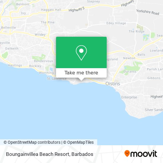 Boungainvillea Beach Resort map
