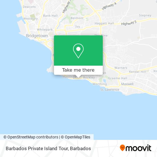 Barbados Private Island Tour map