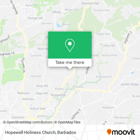 Hopewell Holiness Church map