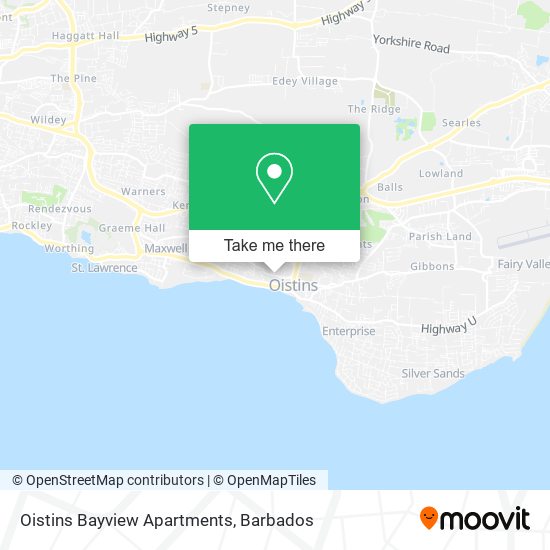 Oistins Bayview Apartments map