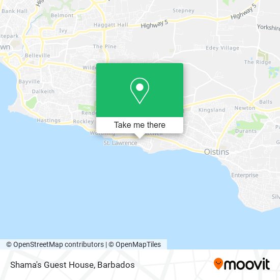 Shama's Guest House map