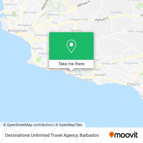 Destinations Unlimited Travel Agency map