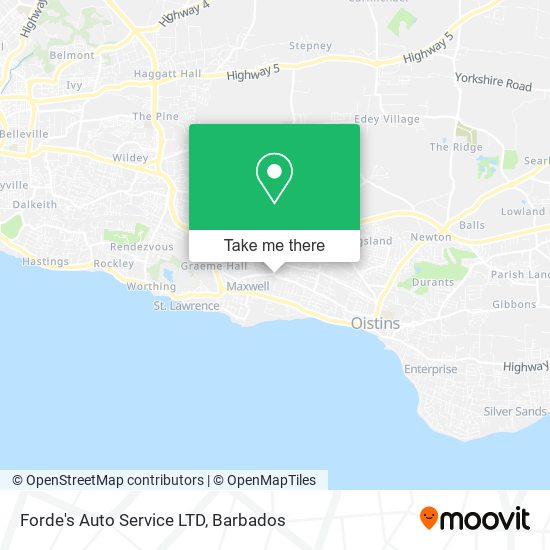Forde's Auto Service LTD map