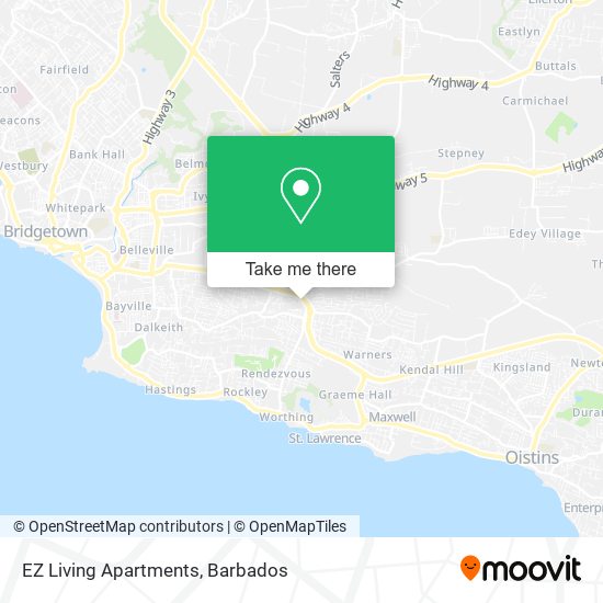 EZ Living Apartments map