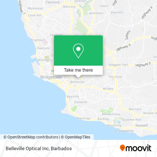 Belleville Optical Inc map