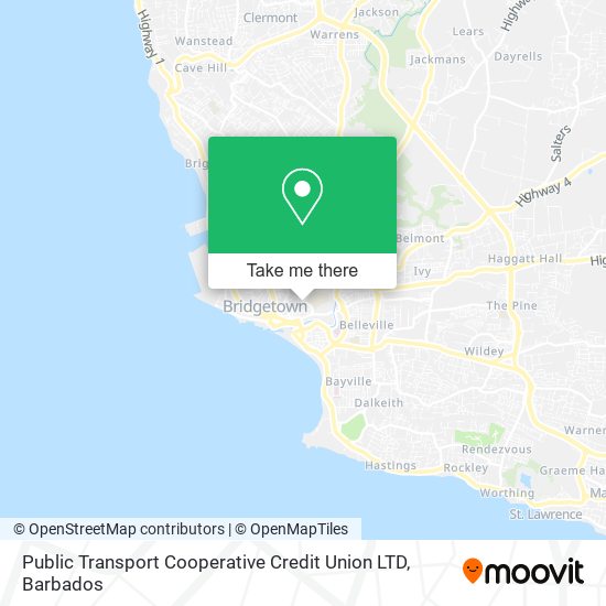 Public Transport Cooperative Credit Union LTD map