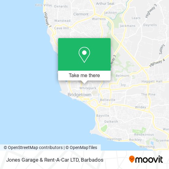 Jones Garage & Rent-A-Car LTD map