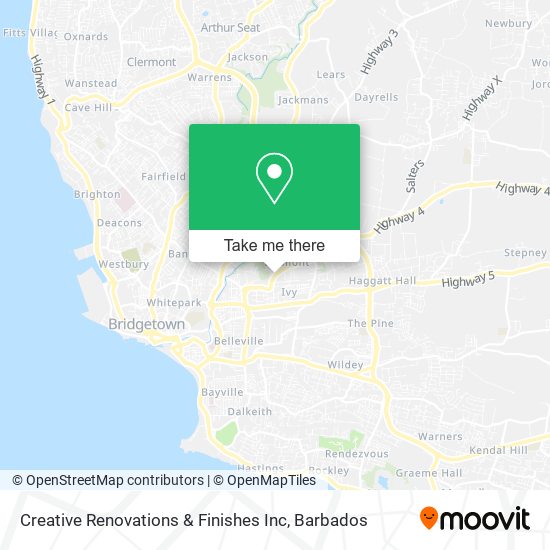 Creative Renovations & Finishes Inc map