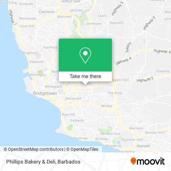 Phillips Bakery & Deli map