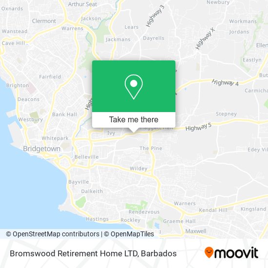 Bromswood Retirement Home LTD map