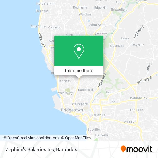 Zephirin's Bakeries Inc map