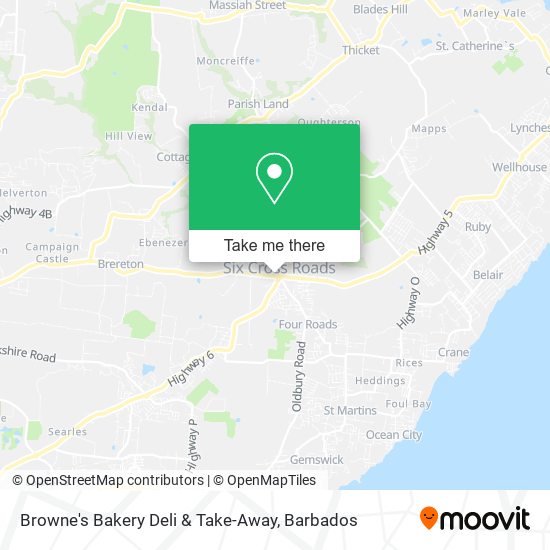 Browne's Bakery Deli & Take-Away map