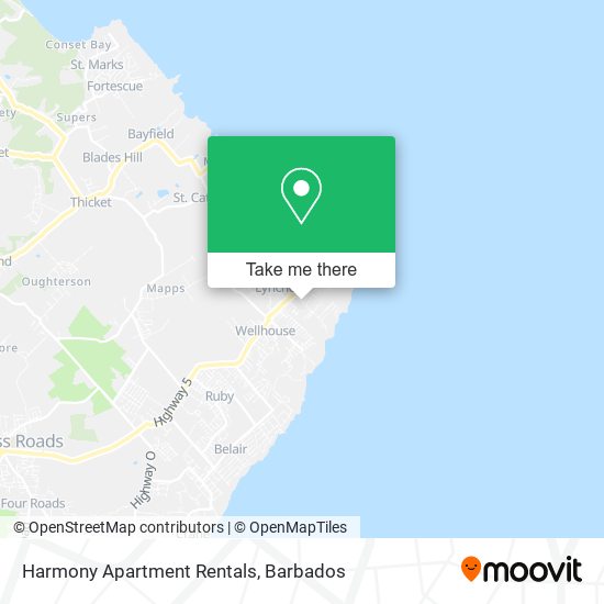 Harmony Apartment Rentals map