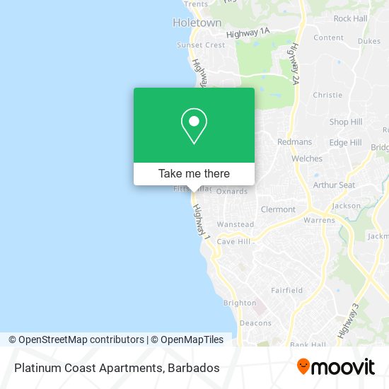 Platinum Coast Apartments map