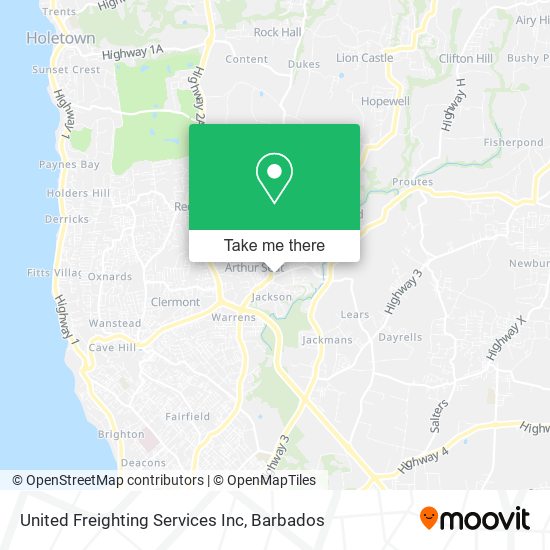 United Freighting Services Inc map