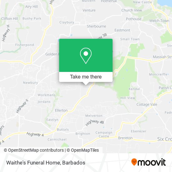 Waithe's Funeral Home map