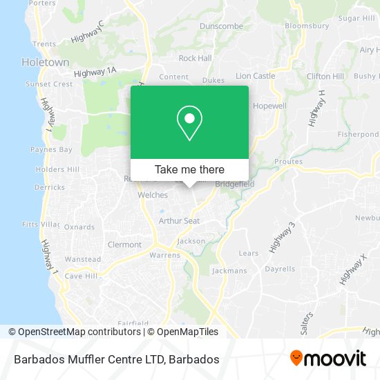 Barbados Muffler Centre LTD map