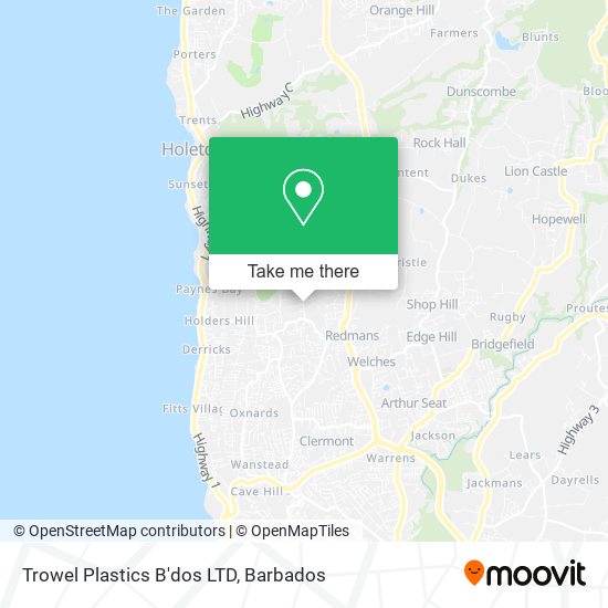 Trowel Plastics B'dos LTD map