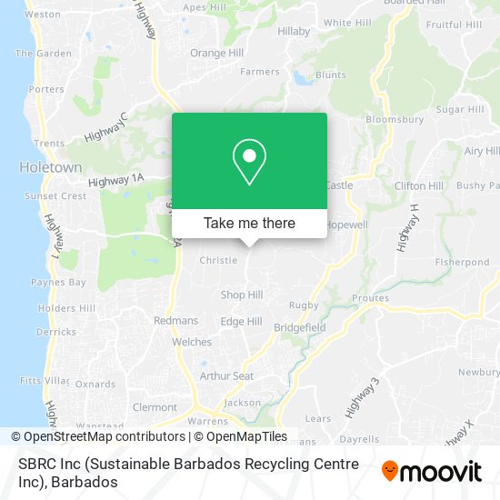 SBRC Inc (Sustainable Barbados Recycling Centre Inc) map
