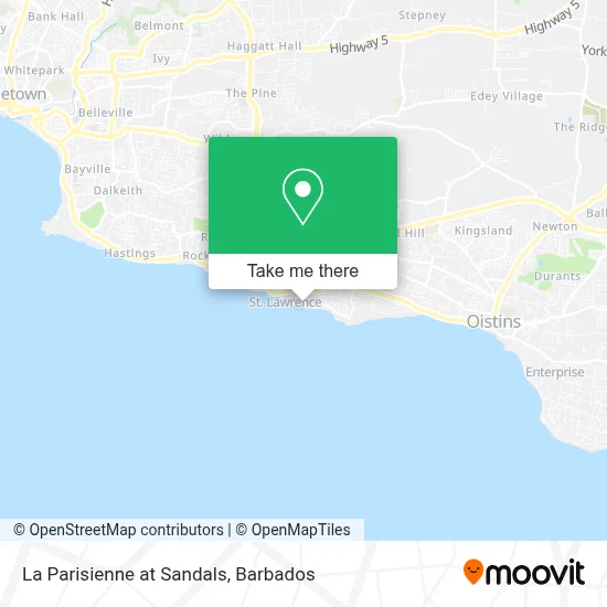 La Parisienne at Sandals map